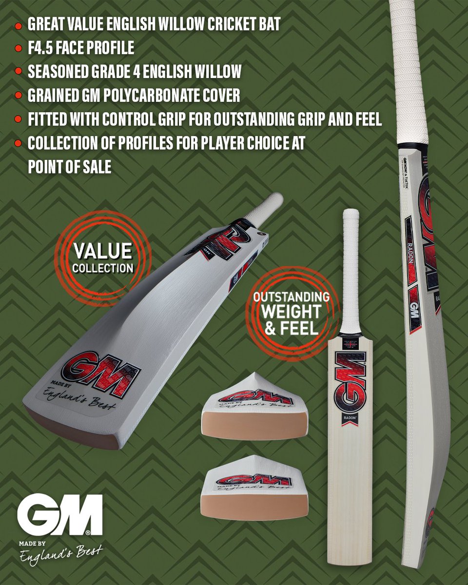 GMCricket's tweet photo. The bat β its characteristics π
The Radon - a great value English Willow cricket bat π΄
#MBEB https://t.co/0ujudlOKUt