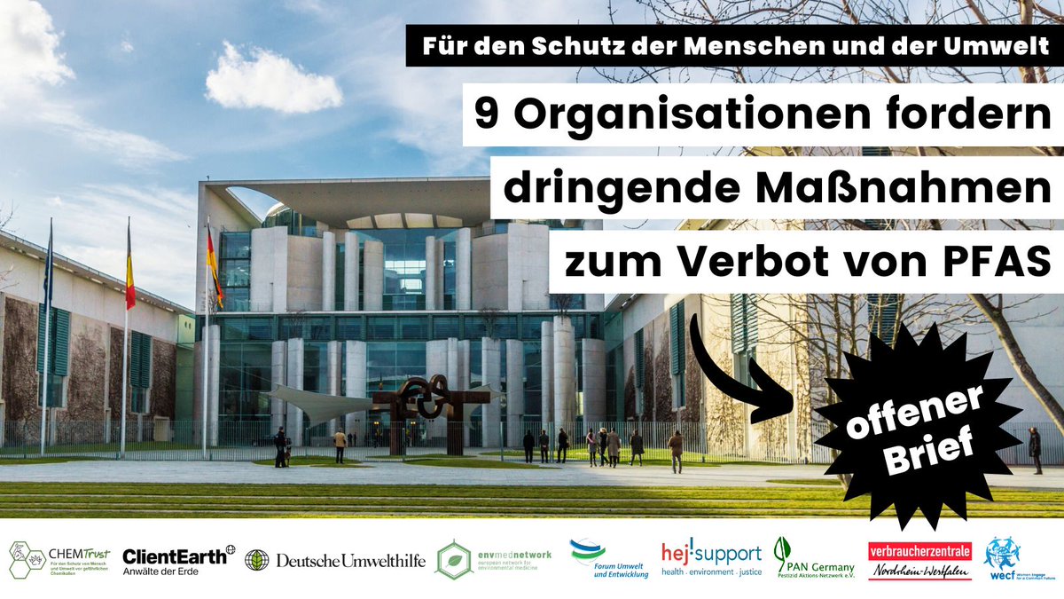 PFAS Aktionswochen – Offener Brief an Bundeskanzler Olaf Scholz: wecf.org/de/pfas-aktion…