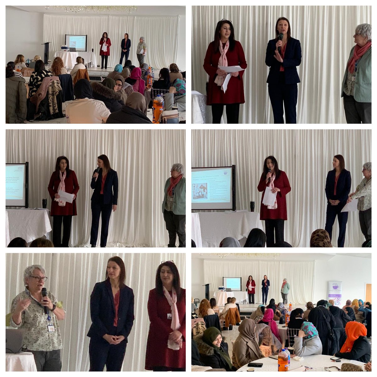 CHAI_Project's tweet photo. Celebration and Tackling Mental Health Seminar 4. Partnership @PennineCareNHS & @CHAI_Project Fantastic tun out- over 100 women from organisations across Oldham & communities. Brilliant speeches and presentations A special thank you to @AntHassallNHS @nicky_littler @PBunksy @NajmaKhalid1. Big shout out to Team chai & chai volunteers