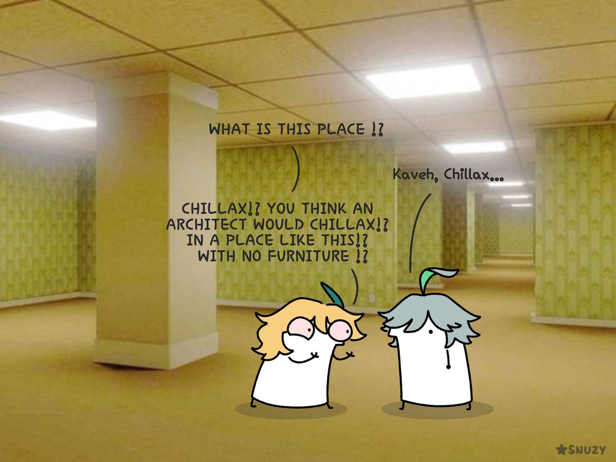 When they end up in the backrooms 

#Kaveh #Alhaitham #Haikaveh #backrooms