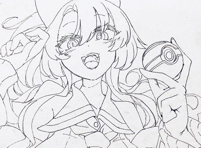 これは最後に目入れを失敗してボツになったらくがき
#ねこのらくがき 