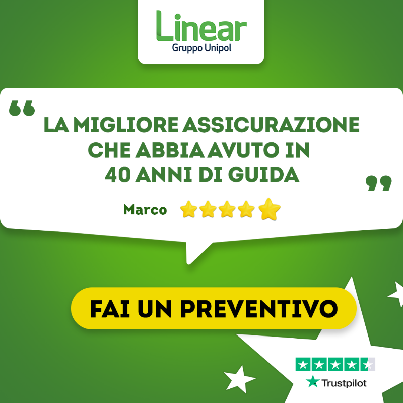 Linear_it's tweet photo. Con Linear polizze auto a partire da 189€! Scopri quanto puoi risparmiare, calcola il tuo preventivo in pochi minuti!