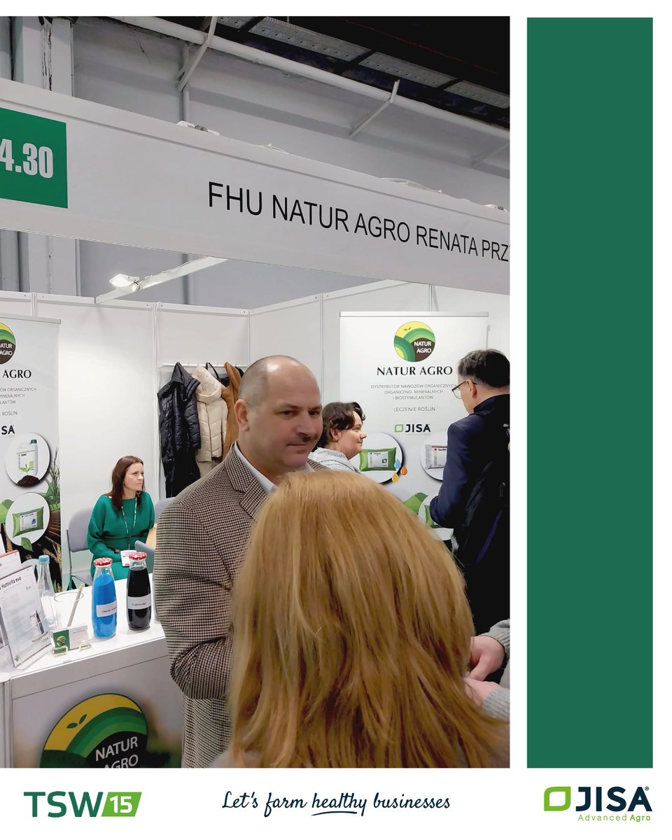 JisaNutrientes's tweet photo. El pasado 22 y 23 de enero, #JISAAdvancedAgro tuvo la oportunidad de acompañar a nuestro distribuidor en Polonia: Natur Agro, en la #TSW, el evento agrícola más grande en Polonia y Europa Central y del Este.
¡Gracias a Natur Agro por su confianza y a todos los visitantes!🌾🤝 https://t.co/jjt4LxuJfH