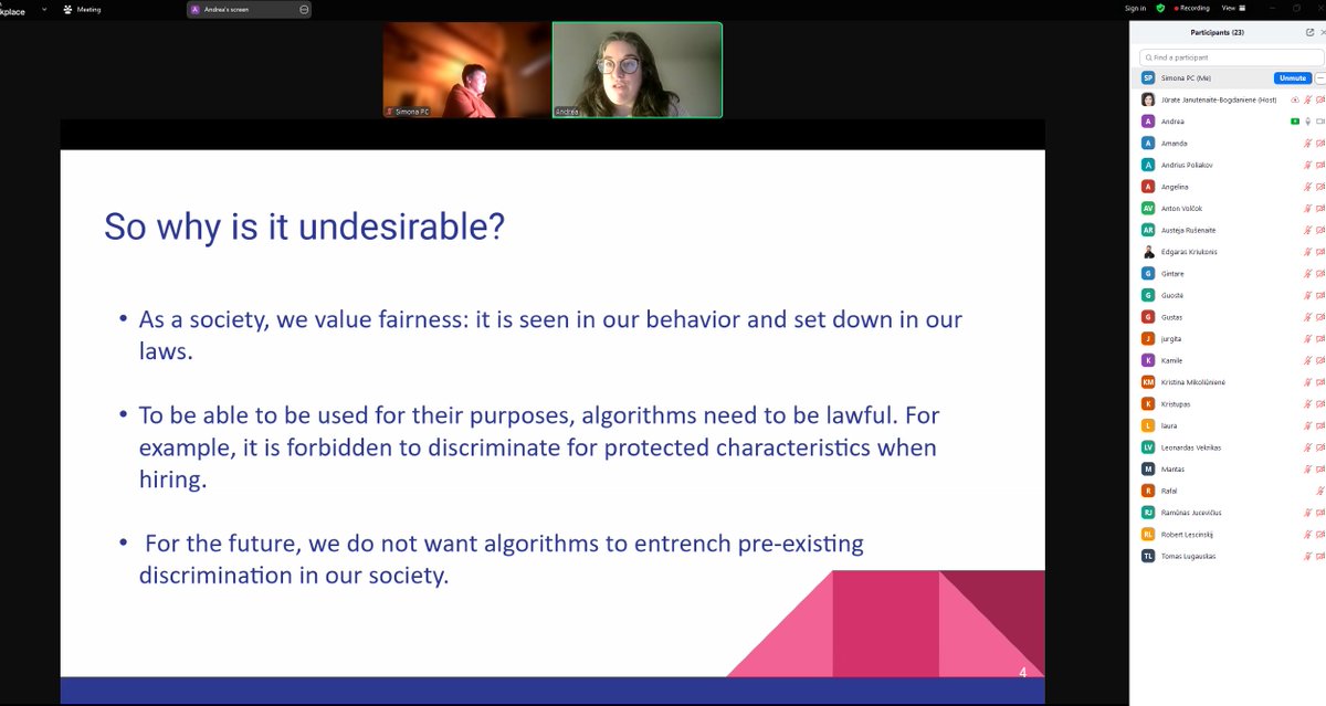 digitalmeriteu's tweet image. 🌍 Collaboration in action!
VILNIUS TECH hosted @la_UPC's Prof. Andrea Aler for a remote lecture on bias & fairness in #AI.
Bridging global perspectives to tackle pressing challenges in AI ethics. @upcmanresa #MERIT #DigitalEU
👉🏻 Learn more: digitalmerit.eu/article/utiliz…