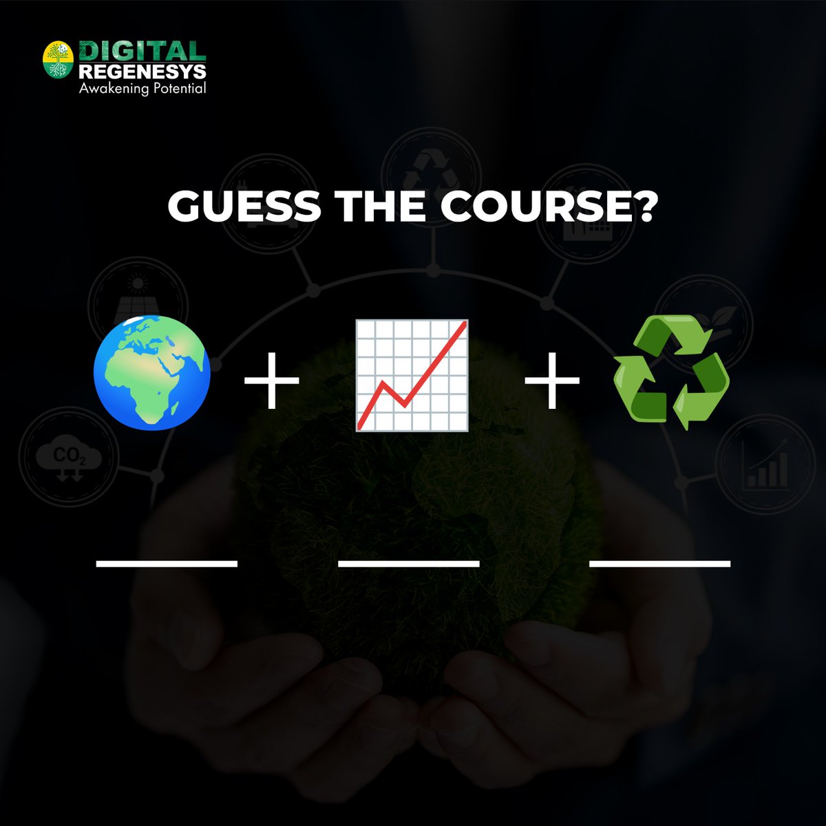 DigiRegenesys's tweet image. Ready to make a difference? This course combines environmental awareness with business growth. Can you guess what it is? 

If you don&apos;t get it yet, visit here: bit.ly/4g4UuXR

#DigitalRegenesys #Sustainability #GuessTheCourse #SustainabilityEducation