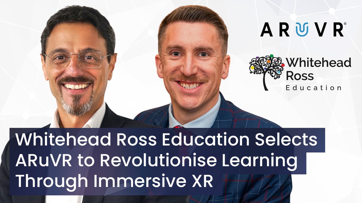 🚀We are thrilled to announce our #partnership with Whitehead-Ross Education, a leader in training and education.

Together, we are redefining learning by integrating XR technology to create practical and engaging experiences that prepare learners for real-world challenges.🥽