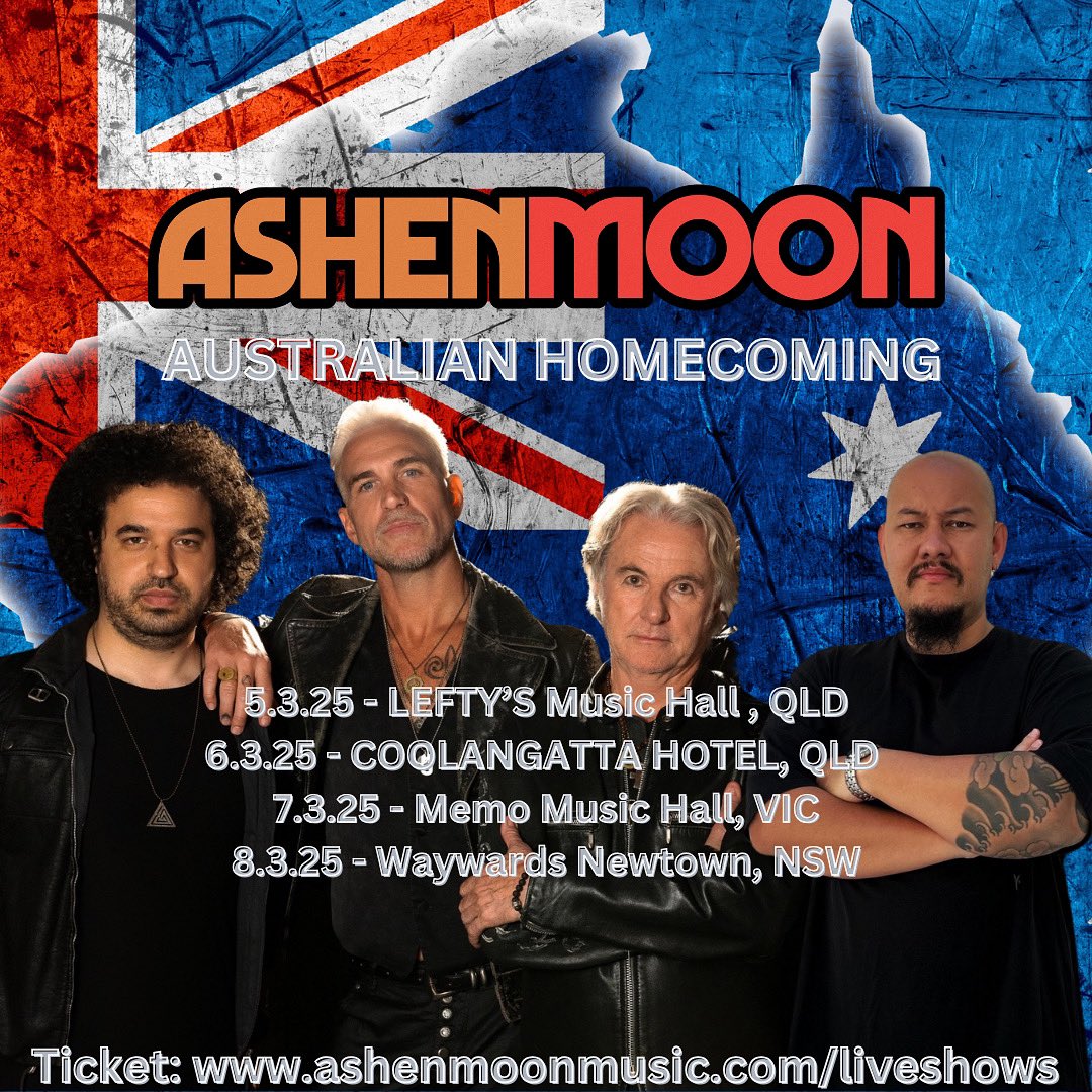 Tour Update:

<a href="/AshenMoonMusic/">AshenMoon</a> Dates Have Been Changed For The QLD Shows Original Dates: 
5th March - Coolangatta Hotel
6th March - Lefty’s Music Hall

New Dates: 
5th March -  Lefty’s Music Hall
6th March - Coolangatta Hotel
