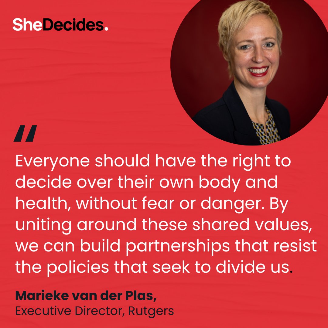Together we are stronger!

Marieke van der Plas, Executive Director @Rutgers_INTL and a #SheDecides Champion, calls for solidarity and action with the return of the devastating #GlobalGagRule.

Read Rutgers' full statement: tinyurl.com/mpjctfnx

#ResistTheRollback #SRHRforAll