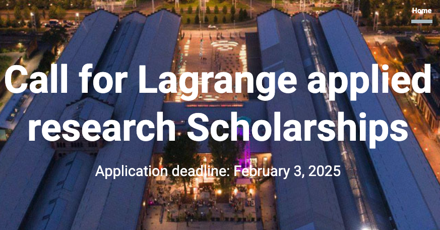 Yelena Mejova (@yelenamejova) on Twitter photo Encourage your recent Masters graduates to apply for our Lagrange Fellowships at ISI Foundation <a href="/ISI_Fondazione/">ISI Foundation</a> in Turin, Italy 👉 A year of collaboration with leading researchers in #Humanitarian #Epidemiology & other Social Impact domains
sites.google.com/view/lagrange-…
Deadline: Feb 3 Encourage your recent Masters graduates to apply for our Lagrange Fellowships at ISI Foundation <a href="/ISI_Fondazione/">ISI Foundation</a> in Turin, Italy 👉 A year of collaboration with leading researchers in #Humanitarian #Epidemiology & other Social Impact domains
sites.google.com/view/lagrange-…
Deadline: Feb 3