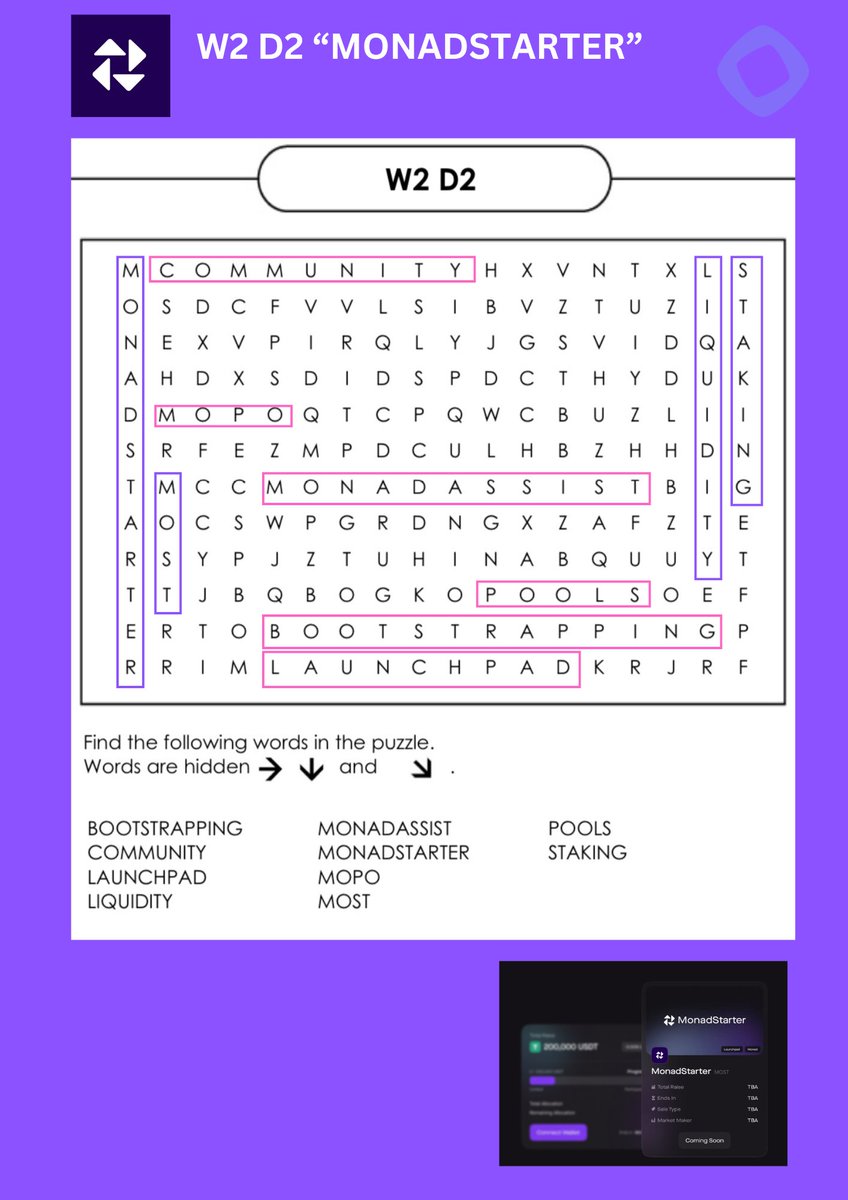 OyengEth's tweet image. Challenge &quot;Finds The Word&quot; #W2D2 DONEEE!!!
@ZKKZO00 

@monad_starter @monad_xyz @monadverse