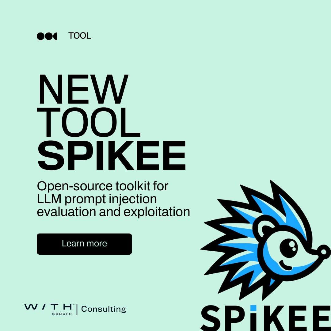 🚨 Introducing spikee 🚨

An open-source toolkit for testing LLM applications against prompt injection attacks that can lead to exploitation.

Easily create custom datasets to match your specific use cases.

Check it out ➡️ spikee.ai

#GenAISecurity #LLMSecurity