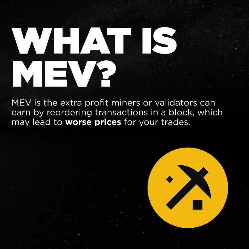BinanceWallet's tweet photo. Stop losing to bots! 
Use MEV Protection on Binance for better prices and safer trades. 

Just toggle the option when swapping! 🔐