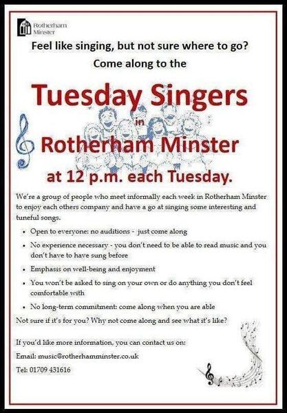 Stag_RosePPG's tweet photo. #tuesday vocal chord workout!

Sing for fun, in good company and for your well being. Drop in today, 12 noon #FREE

@RothMinster - sing your way to better health☺️

#musicislife #singers #company #music #singforhealth #singforthebrain #dosomethingdifferent 🎹🎵🎶👩🏽‍🎤🎶🎶🎵 https://t.co/2NU8yu325H
