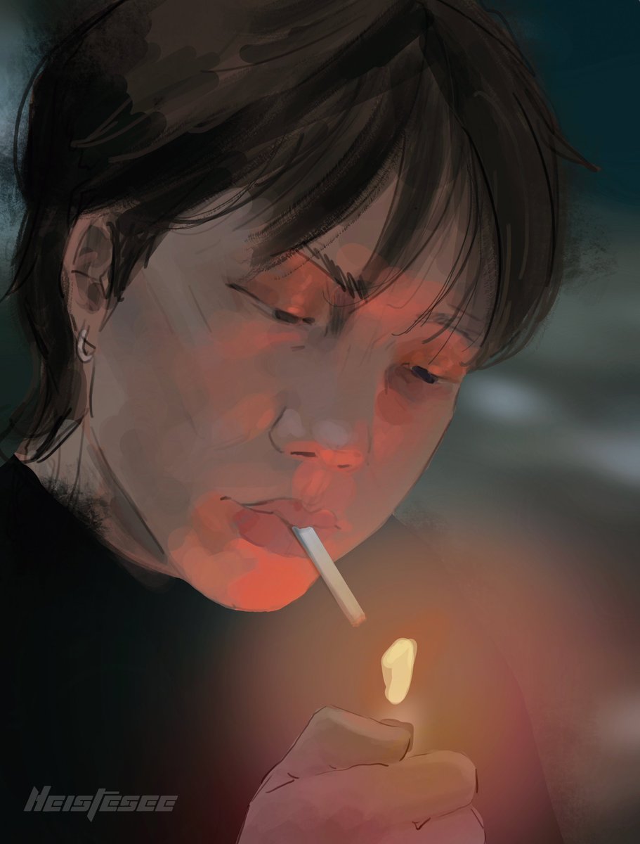 heistesee's tweet photo. Here’s another illustration from my final project, featuring Bloo. Bloo feeling trapped in an unhealthy, toxic cycle.
#BLOO #BLACKANGEL #conceptart #toxicenvironment #smoke #digitalart #heisteseeart #bloo #blooblackangel #fanart  #videoclip #finalproject #artisticproject https://t.co/xSmXB9AcIo