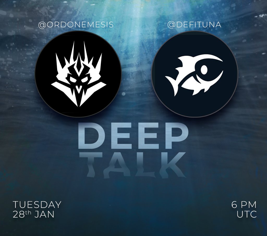 🎙️DeepTalk EP.106🎙️       

Featuring <a href="/DeFiTuna/">DeFituna</a>, Solana's first ever Leverage on CLMM.   

Today, 6PM UTC.             

↓