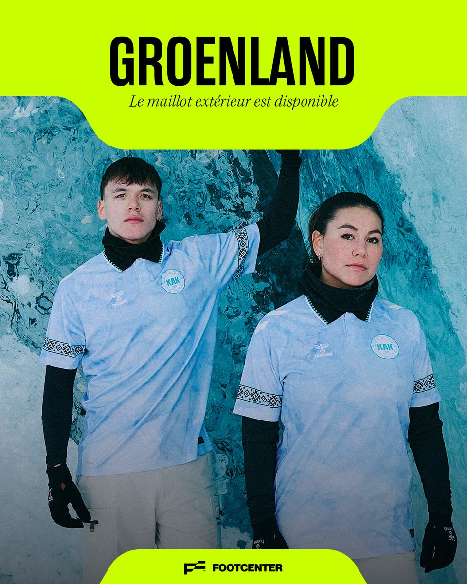 Les nouveaux maillots du Groenland sont disponibles sur le site ! 🇬🇱

Domicile : bit.ly/40PKoEQ

Extérieur : bit.ly/4hvtVeC