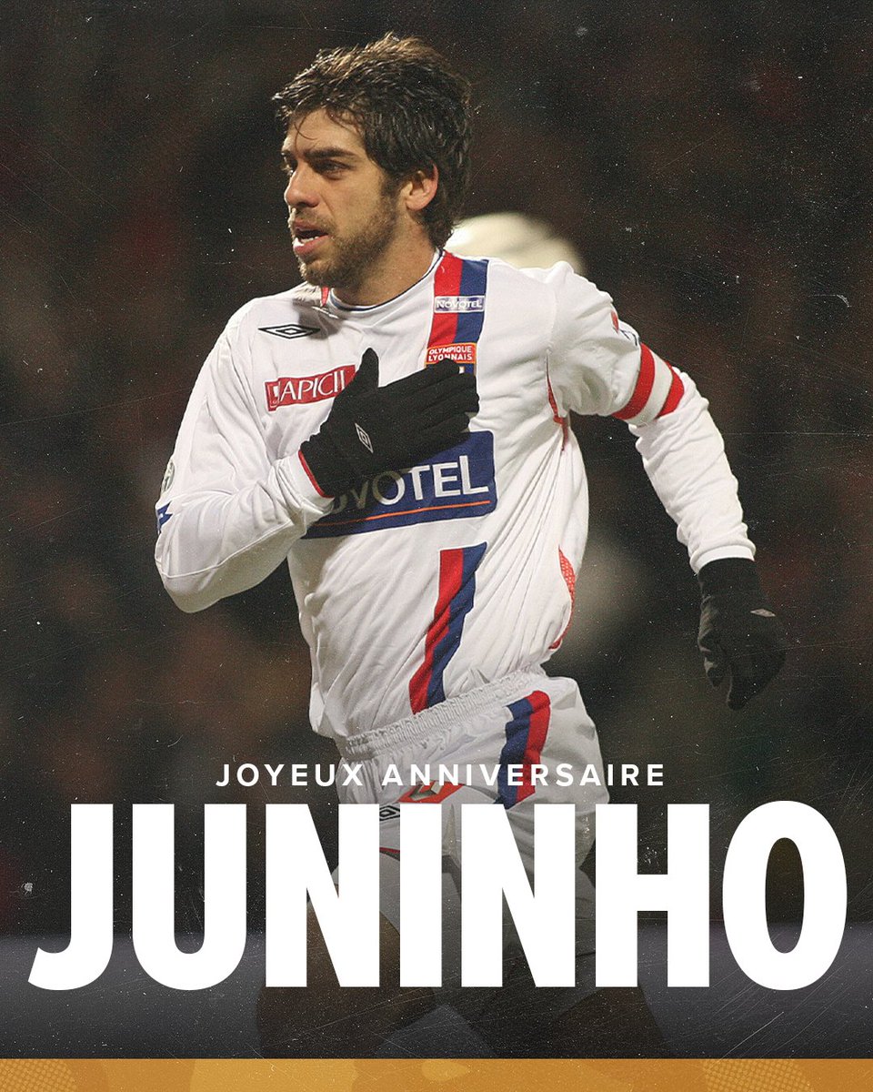 Olympique Lyonnais (@ol) on Twitter photo 🎯 Le meilleur tireur de coups francs de l'Histoire fête ses 50 ans ce jeudi ☄🦁
𝐉𝐨𝐲𝐞𝐮𝐱 𝐚𝐧𝐧𝐢𝐯𝐞𝐫𝐬𝐚𝐢𝐫𝐞 <a href="/Juninhope08/">Juninho Pernambucano</a> 🥳🎂 🎯 Le meilleur tireur de coups francs de l'Histoire fête ses 50 ans ce jeudi ☄🦁
𝐉𝐨𝐲𝐞𝐮𝐱 𝐚𝐧𝐧𝐢𝐯𝐞𝐫𝐬𝐚𝐢𝐫𝐞 <a href="/Juninhope08/">Juninho Pernambucano</a> 🥳🎂