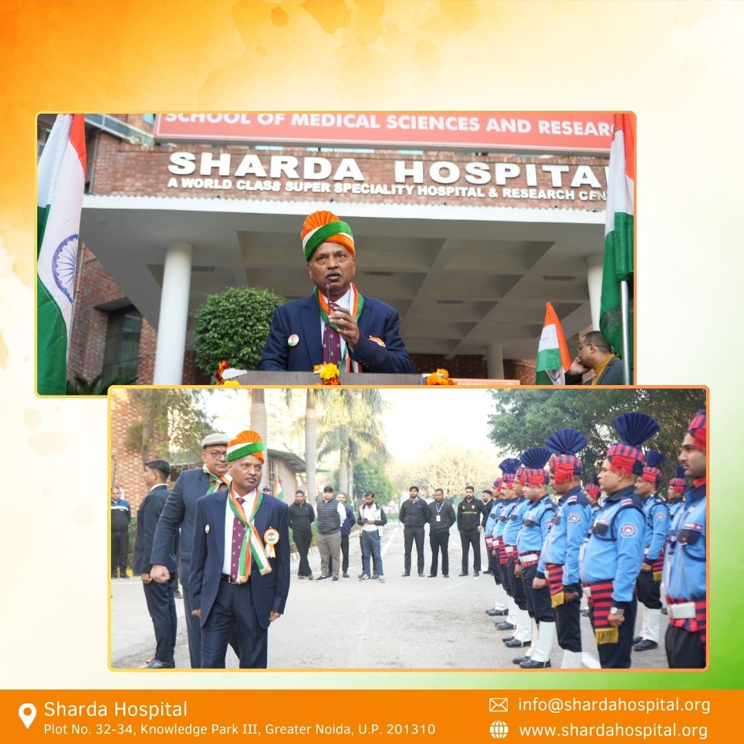 Sharda Hospital tweet media