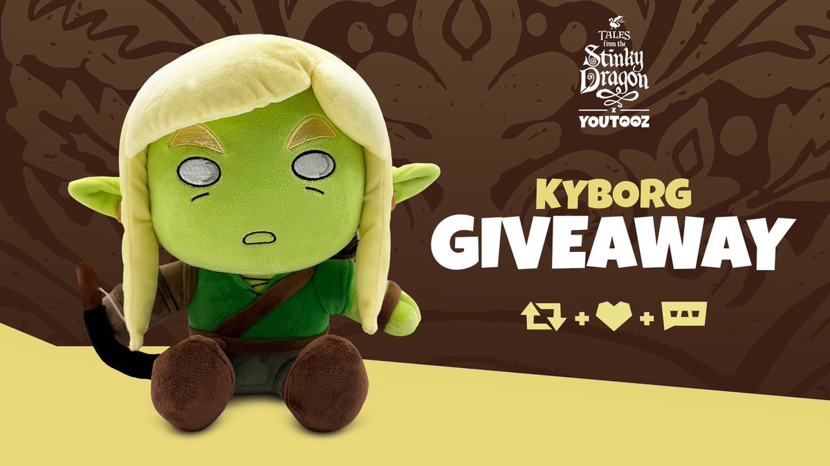 StinkyDragonPod's tweet image. Click the link for a chance to win a
Kyborg plushie dropping on February 4th!
Giveaway → kyborg.youtooz.com 🏹✨