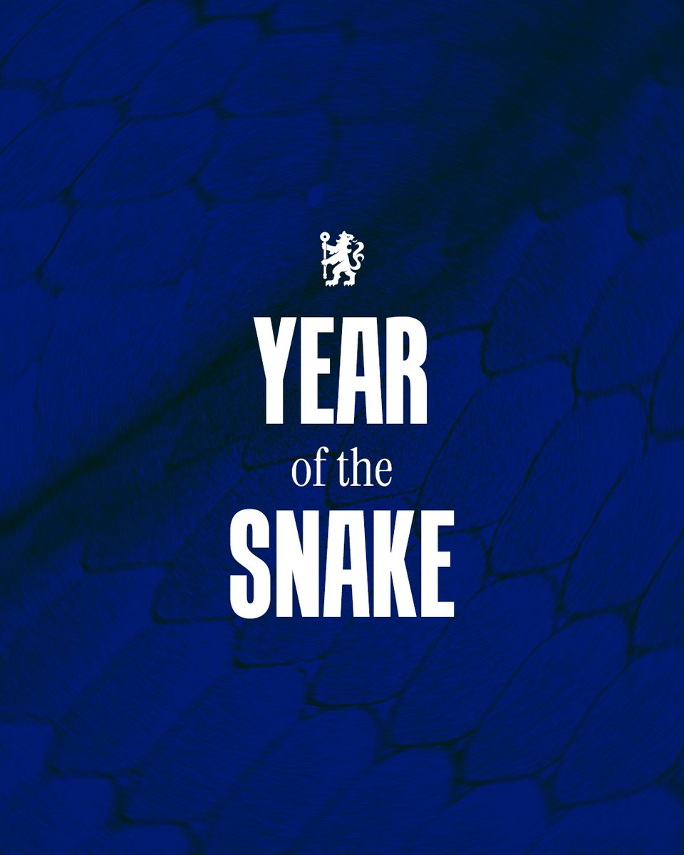 ChelseaFC's tweet photo. Happy Year of the Snake! 🐍

Wishing you a year of joy and prosperity. 💙 https://t.co/YezSvT5DR3