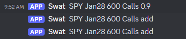 SwatOptions's tweet photo. $SPY nice adds C600 at 0.9s at 9:52am... +200% https://t.co/Y2Aeil4D9D