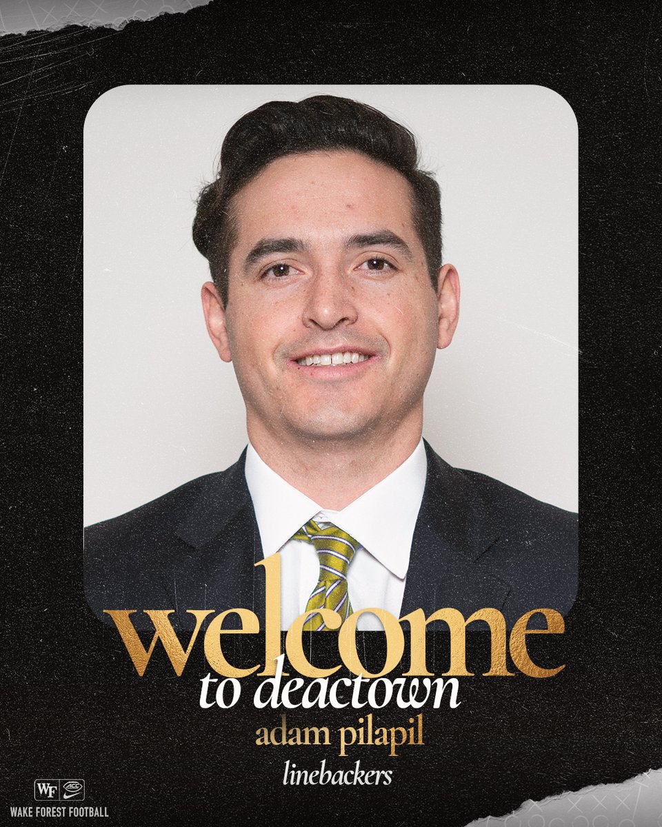 Welcome to DEACTOWN, <a href="/Adam_Pilapil/">Coach AP</a> 🎩

📰: deacs.info/3PRhWMC
