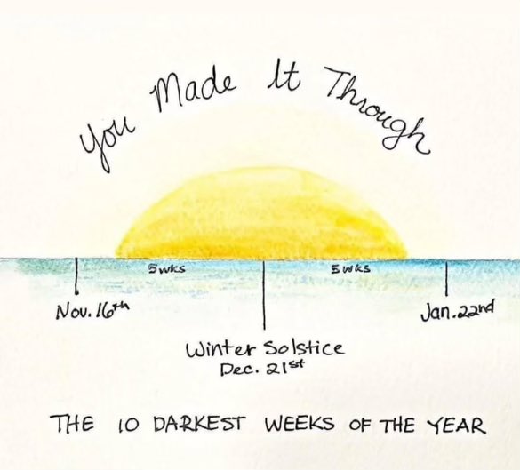 We’re on the upswing for light, and dark January is almost at its end. Reason to celebrate 🌞