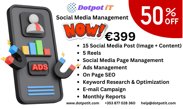 DotpotiT's tweet photo. Let us handle your online presence while you focus on growing your brand!

#DigitalMarketing #SocialMediaManagement #SEO #EmailMarketing #GrowYourBusiness https://t.co/TzdNKljKxr