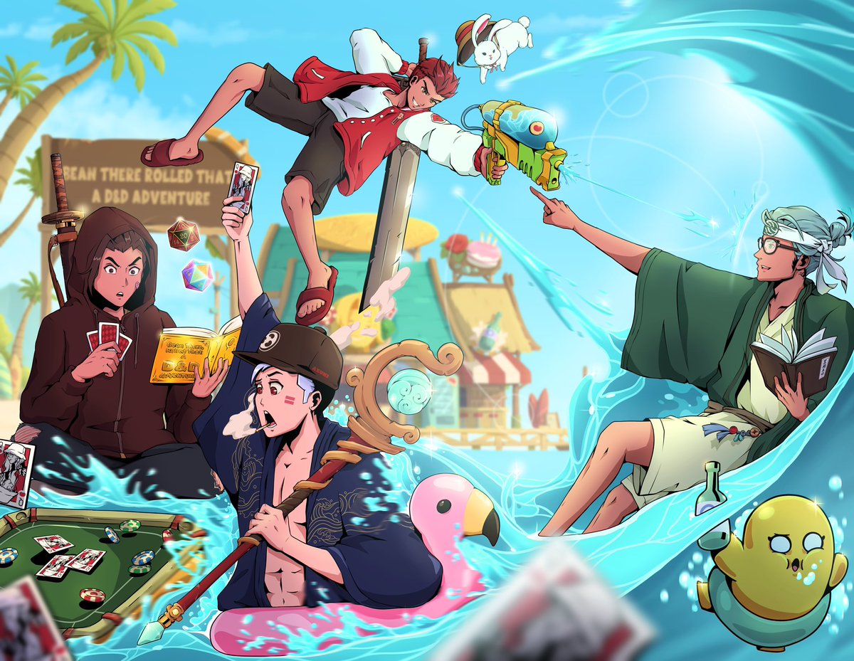 To those who might be new to the Garden ⛩️, &amp; enjoy Dungeons &amp; Dragons, there is a Actual Play Podcast w/ the cast role playing as their Azuki, Elementals, or Beanz, in a D&amp;D campaign! 

We have 2 seasons on Spotify &amp; Apple Podcasts, check us out! 

Link in tweet below. ⬇️
