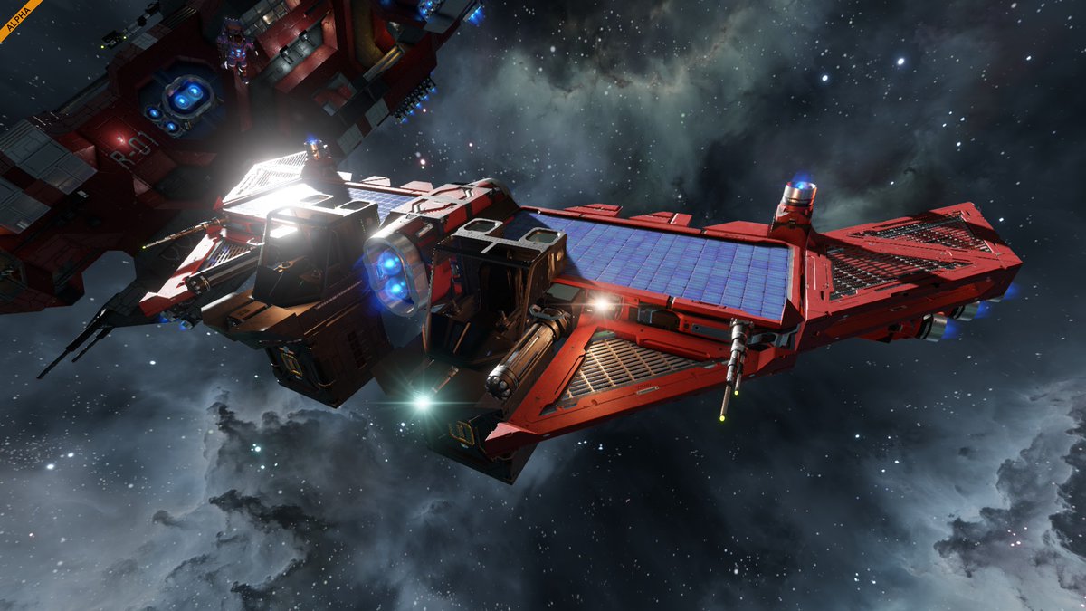 NakaKen28246128's tweet image. #SpaceEngineers2 

濃い色で塗った時のテクスチャの質感と
スラスター光の美麗化と
25cmGridによるブロックの複合により

思い付きで作ったおでんの様な機体でも
写真が映える...と信じたい。