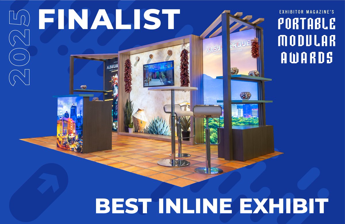 The Exhibitor Group Portable Modular Award (PMA) finalists have been selected. exhibitoronline.com/news/article.a…

This year, Classic Exhibits has seven design finalists. 

Kudos to EXHIB-IT! for their partnership on this 10 x 20 Inline.