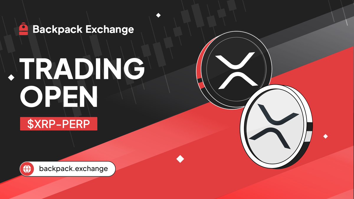 Backpack's tweet photo. Day 2 of the Public Beta. 

New listing live: $XRP-PERP. https://t.co/p6zf1ciRUG