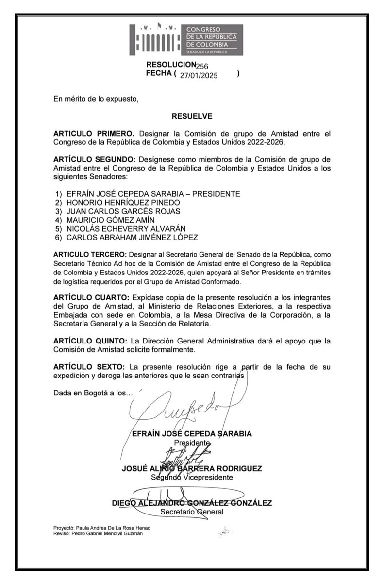 AbrahamJimenezL's tweet photo. Es un honor ser uno de los seis congresistas que conforman la Comisión de grupo de Amistad entre el Legislativo de Colombia y Estados Unidos, para mantener un canal con Washington frente a posibles nuevas crisis. https://t.co/I2PyJzhvLC