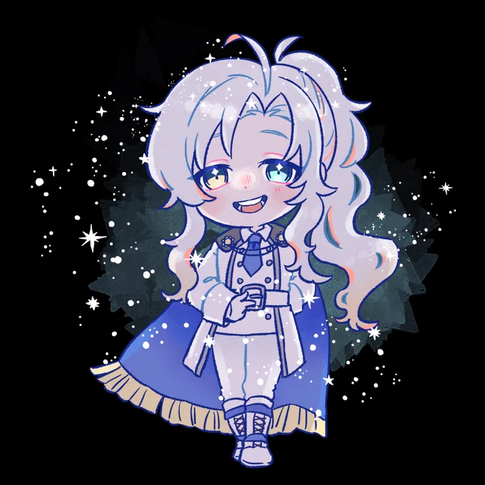友達( )のとこのうちの子を描かせてもらいましたステキなキャラデザで描くのがとっても楽しかったよ～!ご依頼ありがとう 