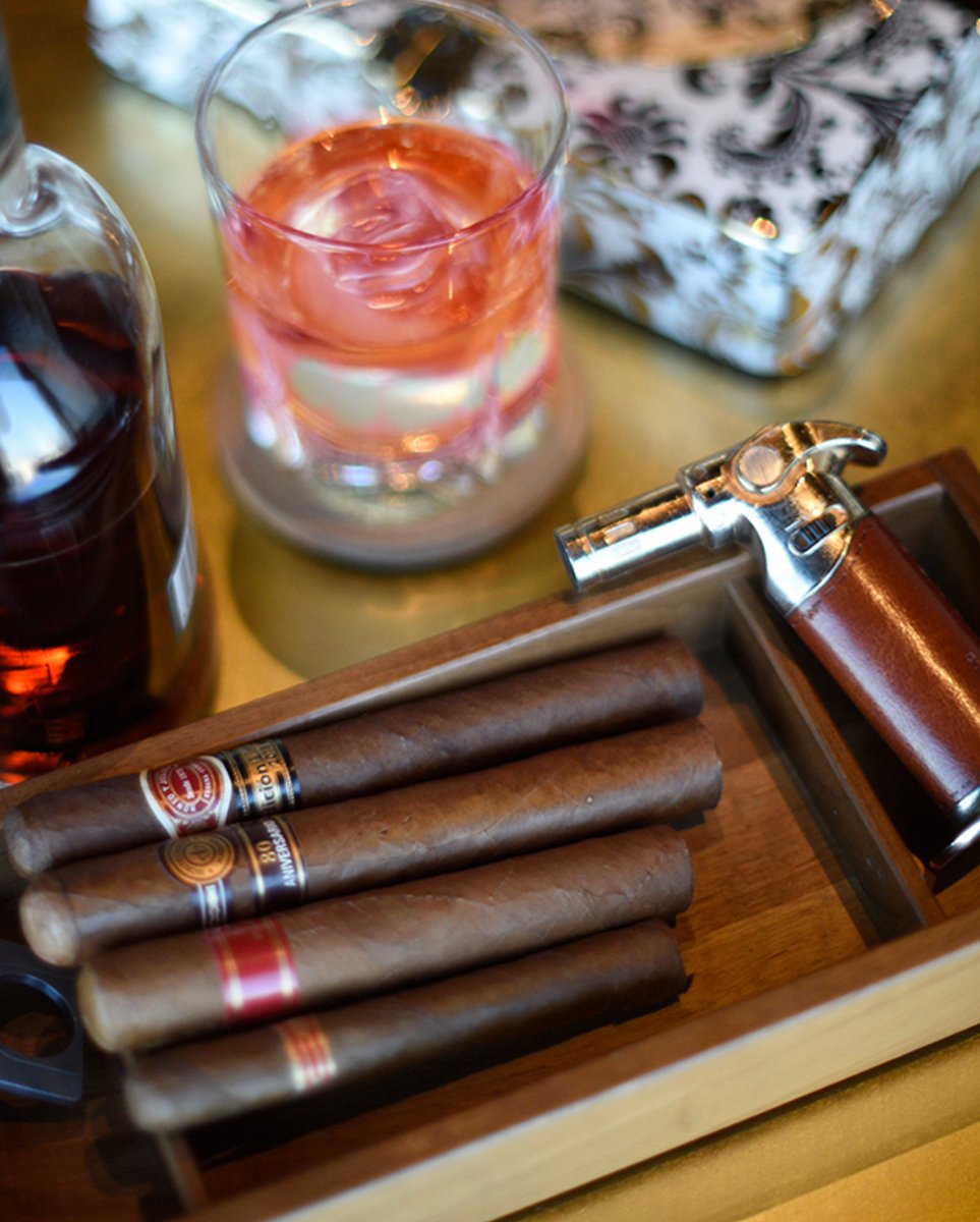 DomainBahrain's tweet photo. Discover the ultimate experience at The Cigar Lounge!  njoy an exclusive selection of premium cigars paired with expertly crafted cocktails in a luxurious setting. Perfect for celebrations or simply unwinding after a long day.

#Manama #Domain #Bahrain #diplomaticarea https://t.co/kB0EOQjA73