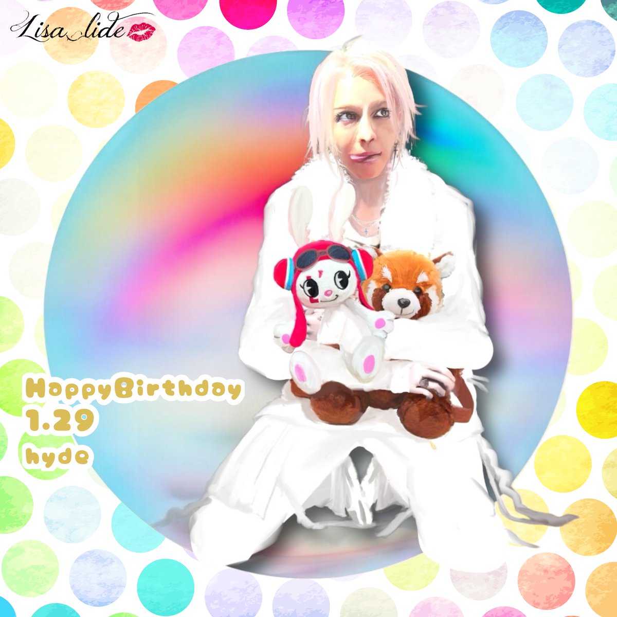 Lisa_lide's tweet photo. hydeちゃん、お誕生日お！です💗🎂

なんとか間に合いました😂🎨ఽ✍🏻️

2日間ドームでお祝いできて幸せやったな🌈☺️

#LArcenCiel #ラルク
#hyde
#hydeBIRTHDAY
#ハイ誕祭2025
#HYDE誕生祭
#HYDE56thbirthday
#HYDEHBD
#ジャパニーズクリスマス

#fanart
#イラスト #趣味絵
#illustration #drawing https://t.co/K4Ox1JPsyS