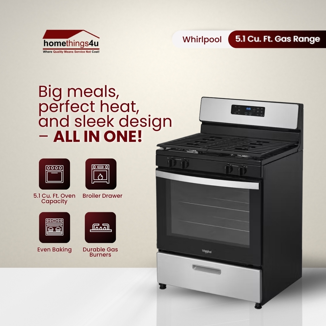 Homethings4unow's tweet image. Big meals? Perfect heat? Sleek design?  

Get it ALL in one powerhouse range that takes your cooking to the next level! ✅🙌

 Built to handle every recipe, from family feasts to quick weeknight meals! ✨

👉 Shop now and transform your kitchen!

#Whirlpool #GasRange #KitchenG...