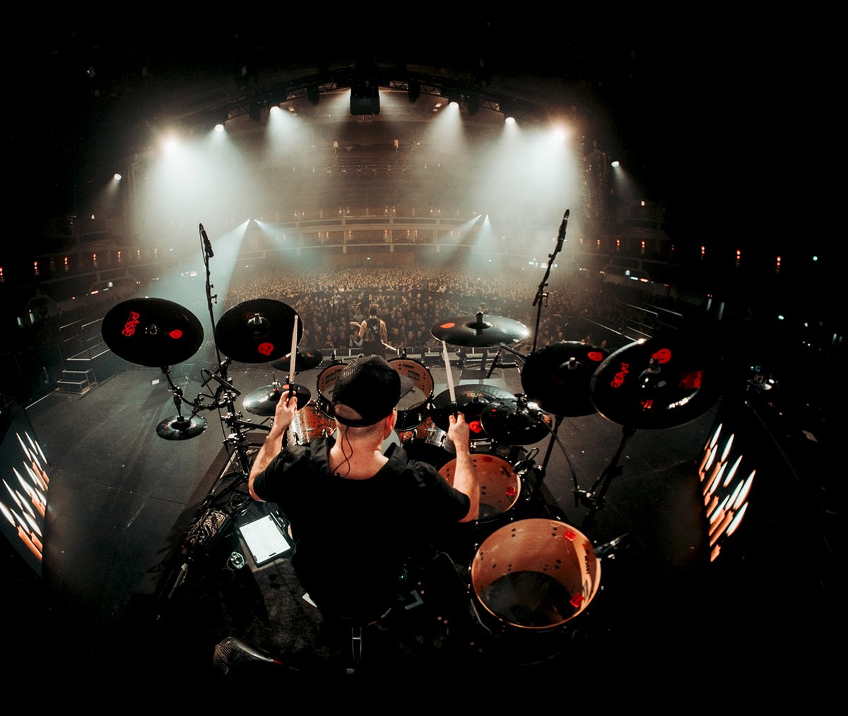 PaisteNation's tweet photo. Paiste Artist Jason Bowld is currently on tour in Europe with Bullet for My Valentine.

Here is his brand new cymbal setup.

Check out Jason's Artist Profile:
▶ https://t.co/Khd2B5t5dR

@bfmvofficial #paiste #paistecymbals #cymbals #bulletformyvalentine #bfmv #jasonbowld https://t.co/aCJLQ5mdpu