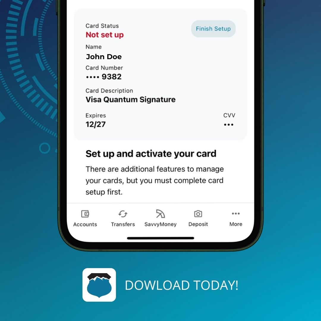 AffidianCU's tweet photo. Skip the wait! Access your funds instantly with Digital Card Display. Activate your card through our mobile app, view your card details, and add it to your digital wallet for immediate use. 

To activate:
👉 Tap More > Card Management > Activate in the app. https://t.co/fjQYqTxqkT