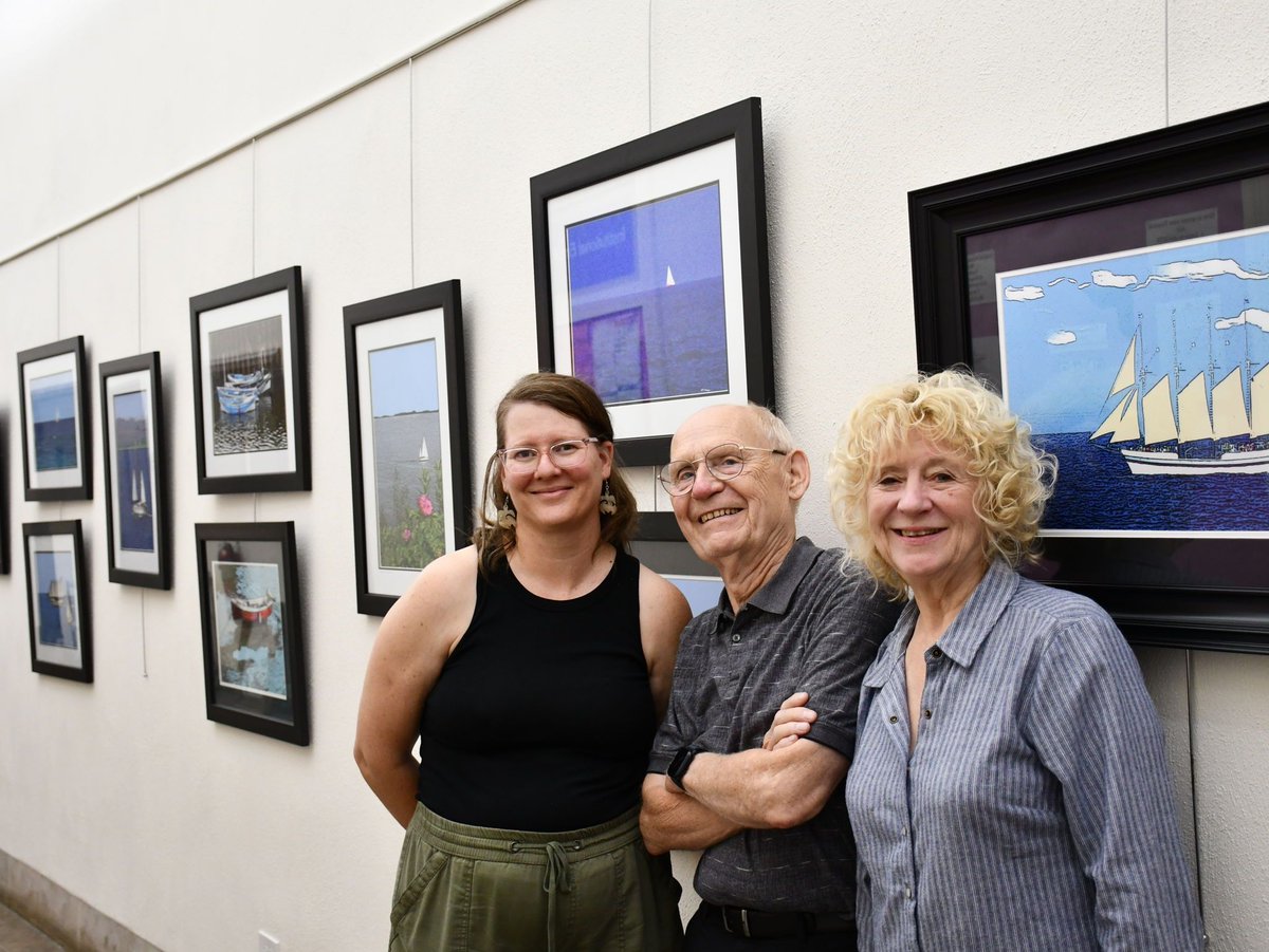 Rev. Craig Miller and his wife, Linda Miller, at Garrett Seminary. Craig, a talented photographer, displayed his art on the seminary walls during August and September 2024, showcasing his artistic vision and storytelling through images.

#GarrettSeminary #art