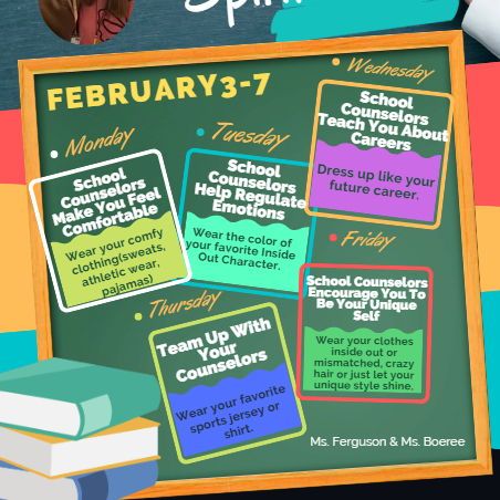Next week, from February 3rd to 7th, join us in celebrating School Counseling Week!