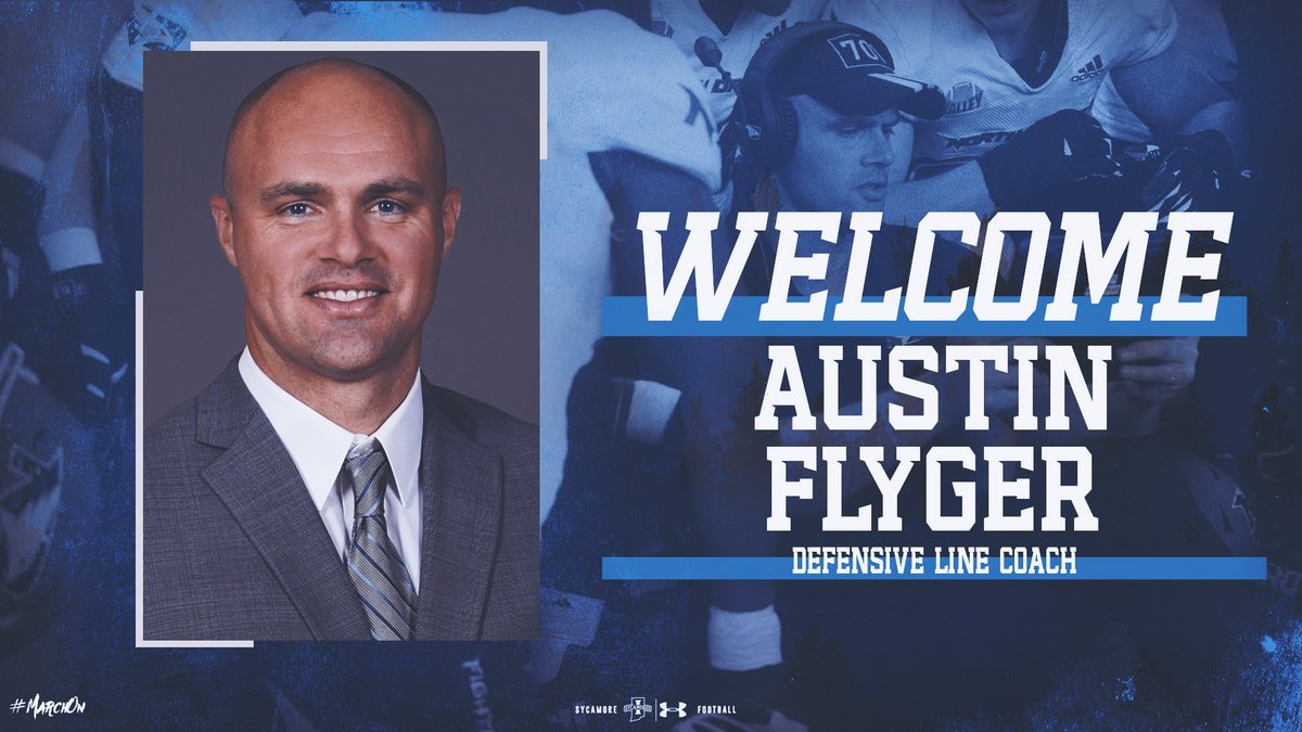 Indiana State Football (@indstfb) on Twitter photo Sycamores, <a href="/CmalryMallory/">Curt Mallory</a> announce the addition of <a href="/coachflyger/">Austin Flyger</a> to the Indiana State Football coaching staff
tinyurl.com/4fwdpxxp
#MarchOn | #LeaveNoDoubt Sycamores, <a href="/CmalryMallory/">Curt Mallory</a> announce the addition of <a href="/coachflyger/">Austin Flyger</a> to the Indiana State Football coaching staff
tinyurl.com/4fwdpxxp
#MarchOn | #LeaveNoDoubt