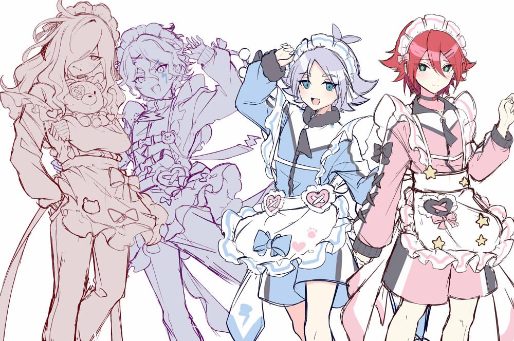 こんな感じのジャジメアクスタを作りたいんじゃ〜
これはラフ