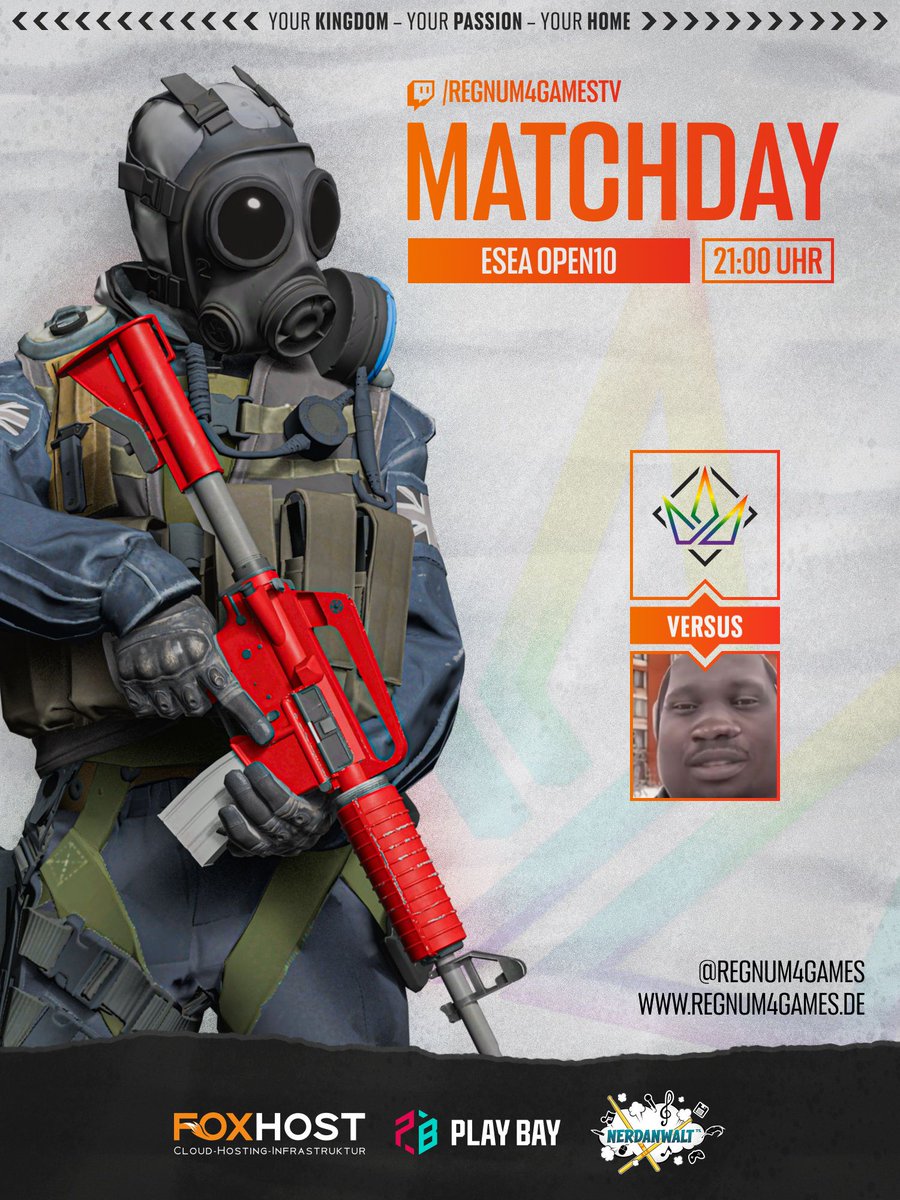 regnum4games (@regnum4games) on Twitter photo Heute Abend geht es für unsere beiden Teams international wieder um wichtige Punkte in ihren <a href="/ESEA/">ESEA League</a> Ligen. Spannende Matches erwarten uns! Ab 20:00 Uhr gibt es beide Matches direkt hintereinander auf unserem Kanal! 👑
📺 | twitch.tv/regnum4gamestv
🎙️ | <a href="/LordChewTV/">LordChewTV</a> & <a href="/DuckyyDE/">Duckyy @Gamescom</a> Heute Abend geht es für unsere beiden Teams international wieder um wichtige Punkte in ihren <a href="/ESEA/">ESEA League</a> Ligen. Spannende Matches erwarten uns! Ab 20:00 Uhr gibt es beide Matches direkt hintereinander auf unserem Kanal! 👑
📺 | twitch.tv/regnum4gamestv
🎙️ | <a href="/LordChewTV/">LordChewTV</a> & <a href="/DuckyyDE/">Duckyy @Gamescom</a>