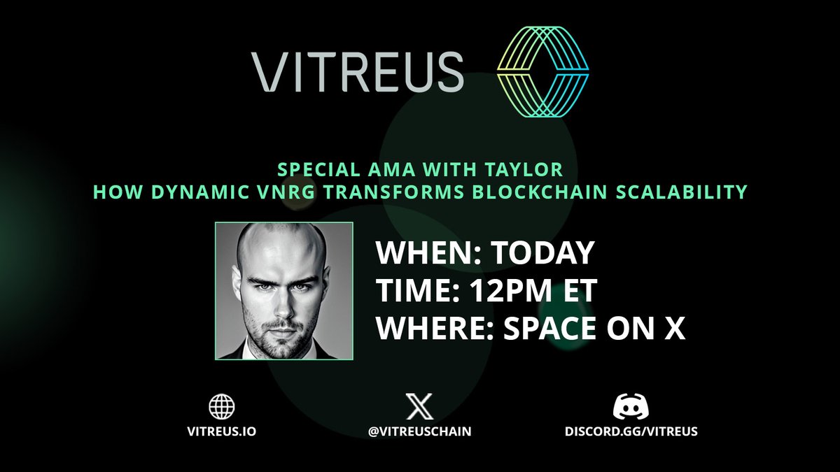 📣 Calling all Web3 Devs and Web3 Enthusiasts!

Don't miss "Lunch Bytes with Vitreus: Dev Insights with the CTO" 🍔🧩 – our weekly AMA destination for all things Vitreus development!

Today's Topic: How Dynamic VNRG Transforms Blockchain Scalability

Grab your lunch. Bite into