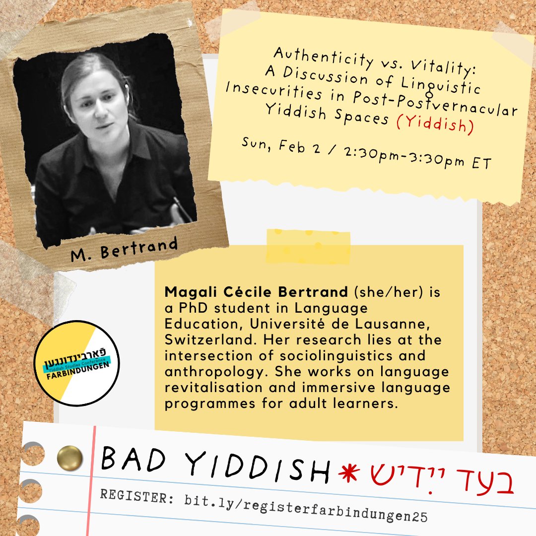 Farbindungen Yiddish Studies Conference tweet media