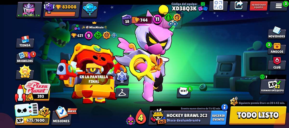 Y en la fecha actual 83k, antes de febrero debo tener mis 86k (todos los Brawl al R MAX