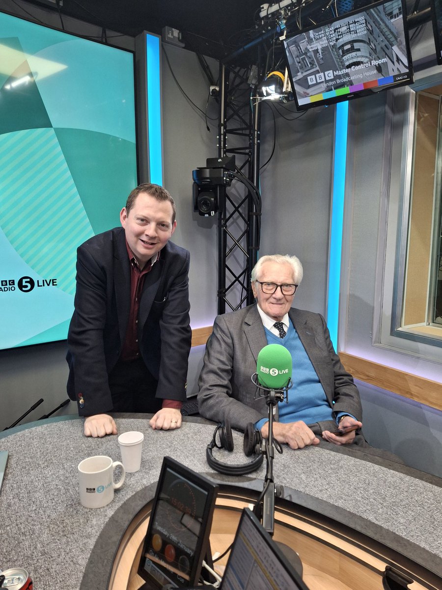 Michael Heseltine is now on <a href="/bbc5live/">BBC Radio 5 Live</a> with <a href="/MattChorley/">Matt Chorley</a> discussing his new book, From Acorns to Oaks <a href="/BitebackPub/">Biteback Publishing</a>
