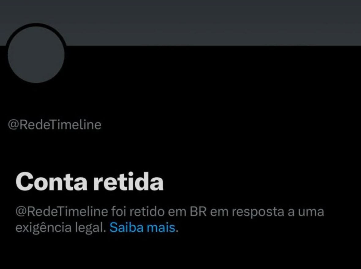 A conta da Revista Timeline na rede social X foi bloqueada no Brasil… A ordem partiu do Supremo Tribunal Federal. Por quê? Não informaram.
Que bela democracia nós temos…

Para apoiar nosso trabalho, assine a Revista Timeline no link abaixo.