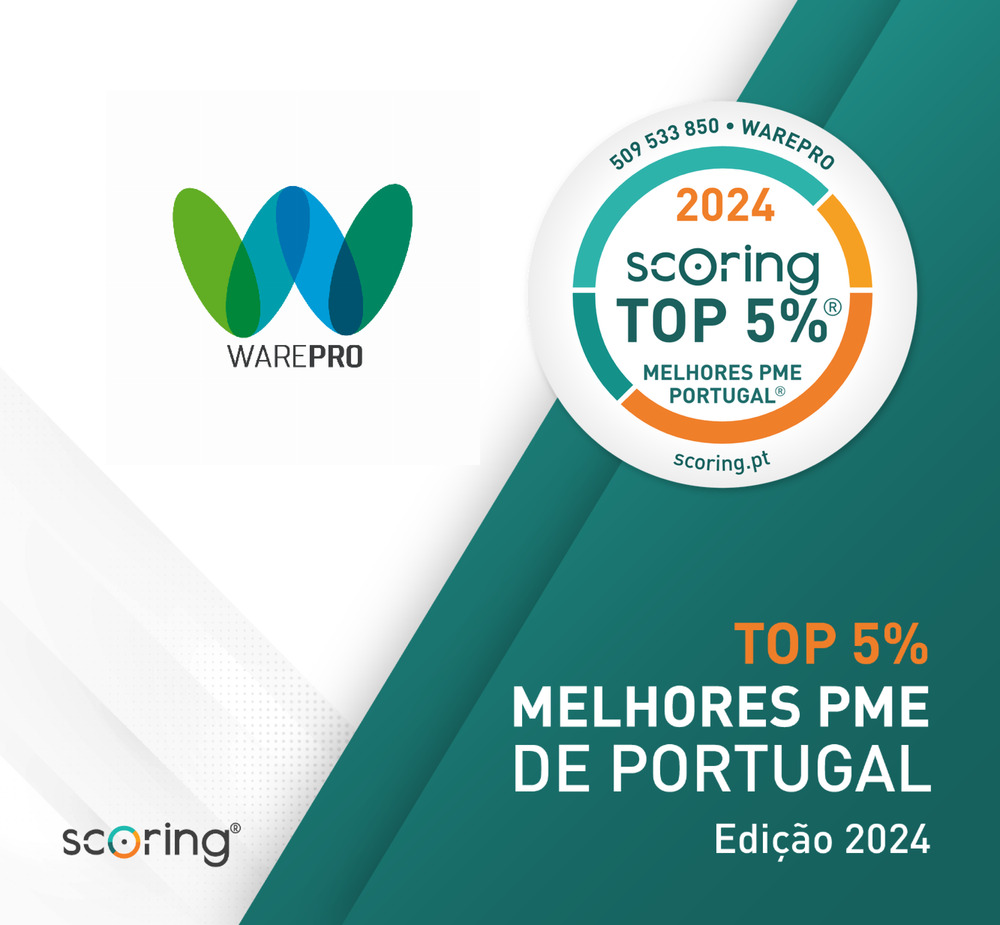 WAREPRO's tweet photo. A "WAREPRO, UNIPESSOAL, LDA" foi distinguida pela SCORING com a Certificação "TOP 5% MELHORES PME DE PORTUGAL”, edição 2024.

Esta distinção reflete o empenho incansável de toda a equipa. https://t.co/DVCcVE3dGQ